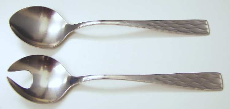Artisan (Stainless, Older, Satin) (2 Pc) Solid Salad Set