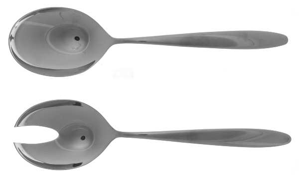 Atlanta (Stainless, Newer) (2 Pc) Solid Salad Set
