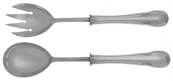 Barock (Silverplate) 2 Pc Salad Set with Stainless Bowl