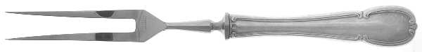 Barock (Silverplate) Small Steak Carving Fork with Stainless Prongs