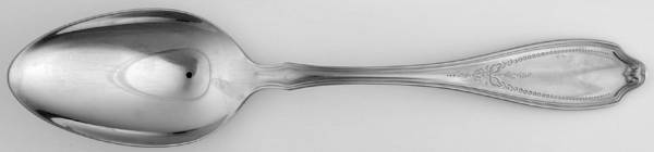 English Rose-Beaded Rose (Stainless) Solid Serving Spoon