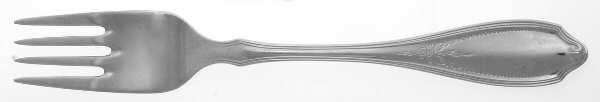 English Rose-Beaded Rose (Stainless) Individual Salad Fork