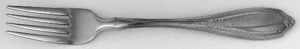 English Rose-Beaded Rose (Stainless) Individual Salad Fork