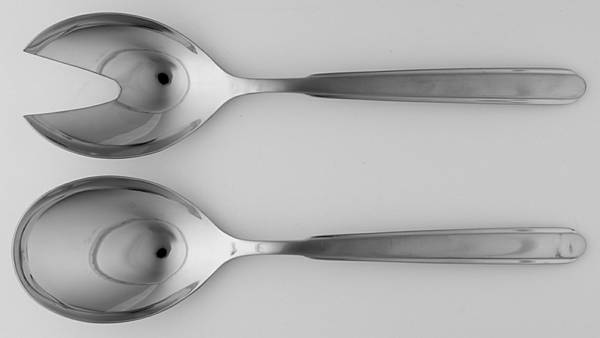 Brussel (Stainless) (2 Pc) Solid Salad Set