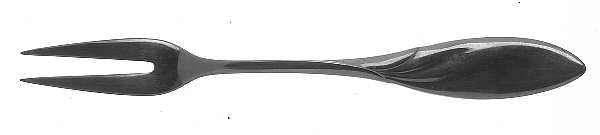 Celona (Stainless) Small Solid Cold Meat Serving Fork
