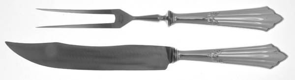 Facher (Silverplate) Small Stainless Blade 2-Piece Steak Carving Set