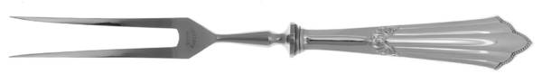 Facher (Silverplate) Small Steak Carving Fork with Stainless Prongs