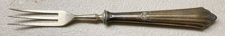 Facher (Silverplate) Individual Fruit Fork with Stainless Tines