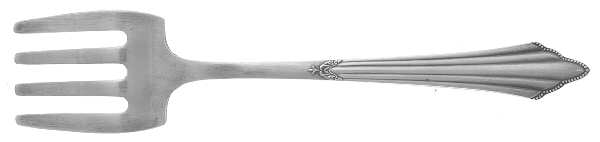 Facher (Silverplate) Large Solid Tined Sardine Serving Fork