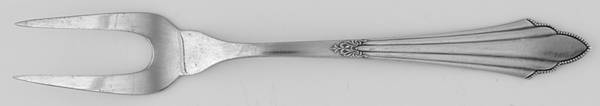 Facher (Silverplate) Small Solid Serving Fork