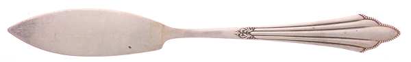 Fan (Sterling) Flat Handle Master Butter Knife