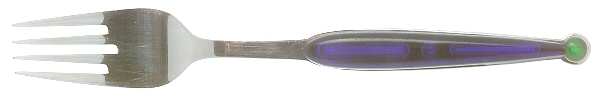 Fantasia-Blue & Green (Stainless) Individual Salad Fork