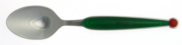 Fantasia-Green & Red (Stainless) Teaspoon