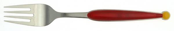 Fantasia-Red & Yellow (Stainless) Individual Salad Fork