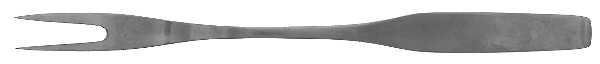 Form (Stainless, Old) Small Solid Cold Meat Serving Fork