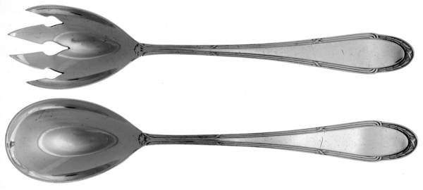 WMF9 (SILVERPLATE) (2 Pc) Solid Salad Set