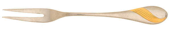 Golden Charm (Stainless) Small Solid Cold Meat Serving Fork