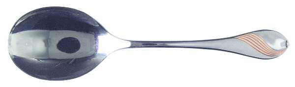Golden Charm (Stainless) Solid Serving Spoon
