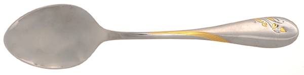 Golden Impressions (Stainless, Gold Accent) Teaspoon