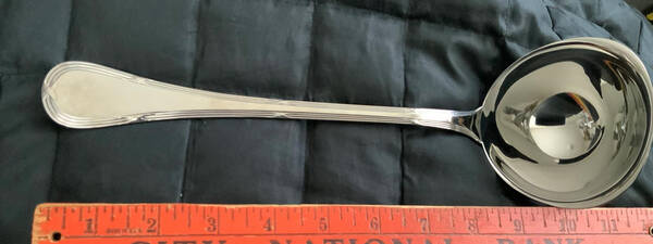 Grand Ribbon (Stainless) Solid Soup Ladle