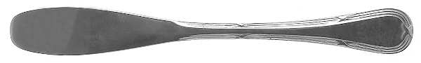 Grand Ribbon (Stainless) Flat Handle Butter Spreader