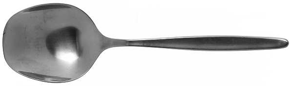 Laurel-Stockholm (Stainless, Newer, Satin) Solid Smooth Casserole Spoon
