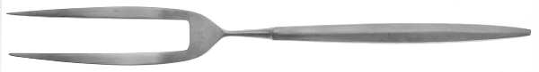 Laurel-Stockholm (Stainless, Newer, Satin) Large Stainless-Prong Roast Carving Fork