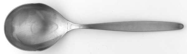 Laurel (Older, Germany, Stainless) Solid Smooth Casserole Spoon