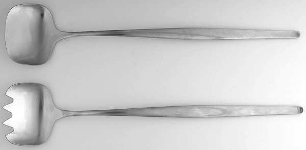 Laurel (Older, Germany, Stainless) Solid Oversized Serving Salad Set