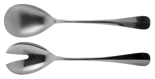 Marlow (Stainless, Older, Germany) (2 Pc) Solid Salad Set