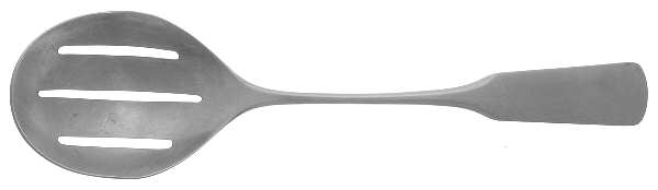 Pilgrim (Older, Germany, Stainless) Pierced Solid Serving Spoon