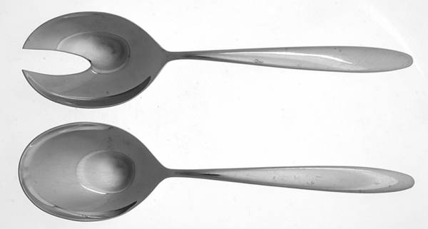 Present (Stainless) (2 Pc) Solid Salad Set