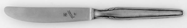 Rom (Silverplate) Modern Hollow Butter Spreader (Stainless)
