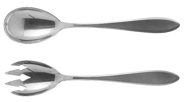 Shadowpoint (Stainless) (2 Pc) Solid Salad Set