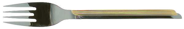 Stratos Gold (Stainless, Gold Accent) Individual Salad Fork