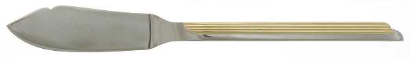 Stratos Gold (Stainless, Gold Accent) Flat Handle Master Butter Knife