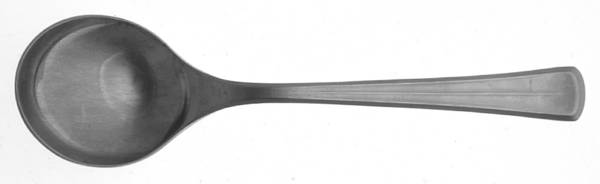 Stuart (Stainless, Flat-Round Tip) Round Bowl Soup Spoon (Cream Soup)