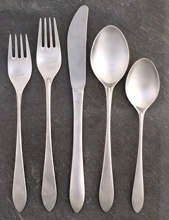 Stuart (Stainless, Pointed Tip) 5 Piece Place Setting