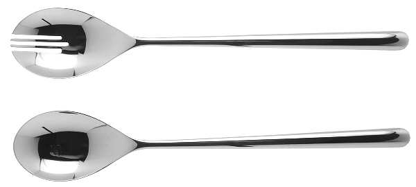 Taika (Stainless) (2 Pc) Solid Salad Set