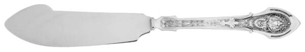 Angelo (Sterling, 1875) Flat Handle Master Butter Knife by Wood & Hughes