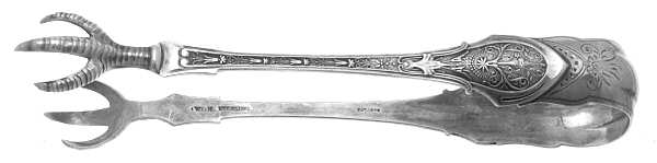 Angelo (Sterling, 1875) Large Ice Serving Tongs