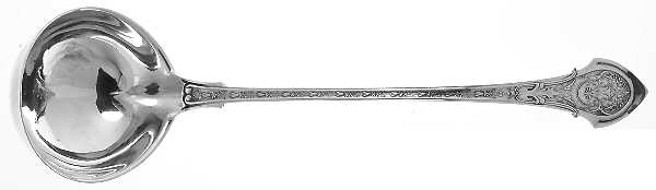 Angelo (Sterling, 1875) Large Solid Soup Ladle