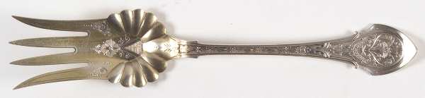 Angelo (Sterling, 1875) Salad Serving Fork, Bright Cut Solid Piece