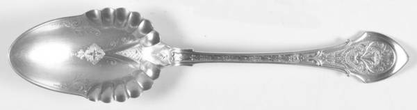 Angelo (Sterling, 1875) Salad Serving Spoon, Bright Cut Solid Piece