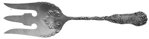 Daisy No. 7 (Sterling, 1880) Solid Salad Serving Fork