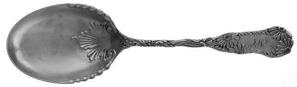 Daisy No. 7 (Sterling, 1880) Solid Salad Serving Spoon