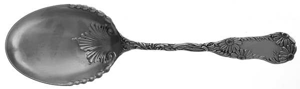 Daisy No. 7 (Sterling, 1880) Solid Salad Serving Spoon