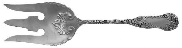Daisy No. 7 (Sterling, 1880) Solid Salad Serving Fork