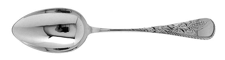 Engraved No 1 (Sterling, 1890) Tablespoon (Serving Spoon)