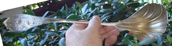 Japanese (Sterling, 1870) Large Solid Soup Ladle